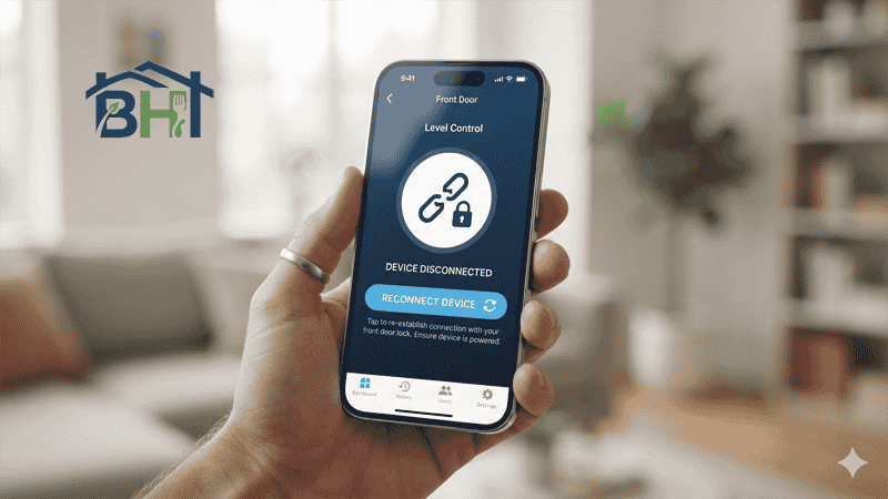 smart lock app reconnect troubleshooting
