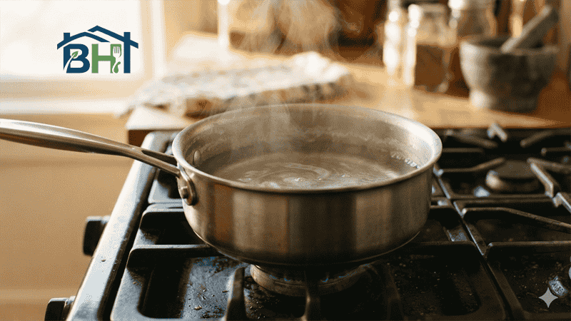 vinegar soak stainless steel pan residue
